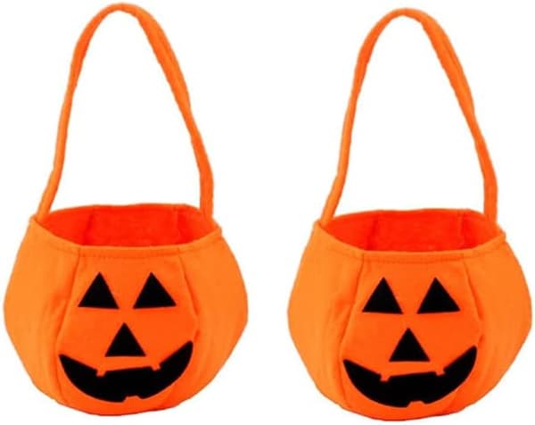 2 st Halloween Pumpa Godispåsar för Bankett, Halloween, Barnkalas
