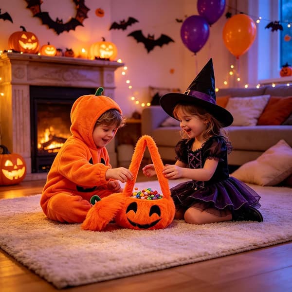 1 Halloween slikpose - sød og genanvendelig, 30 x 50 cm / 11,8 x 19,7 tommer