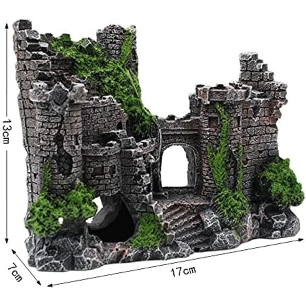 Akvarium Dekoration, Fiskekum Rock Resin Bus Ornament, Fiskekum Landskabskreativ Lille Bil Dekoration Style 1