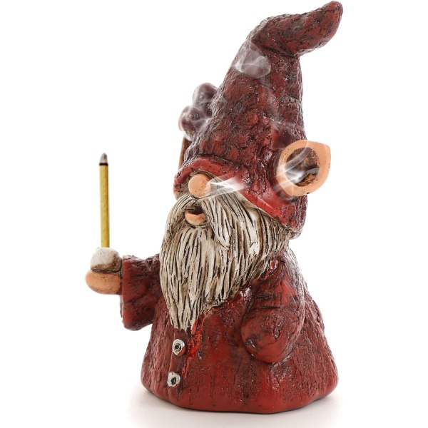 Suitsukepidike tikkuja varten, Söpöt Gnome-patsaan suitsutuskartiopolttimen koristeet, Ihastuttava Gnome-kodinsisustus, Ainutlaatuiset sukkahousut