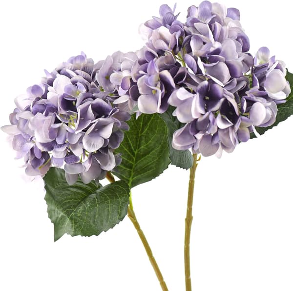 5-pack Konstgjorda Hydrangea Blommor i Silke, Blomsterarrangemang Dekoration 47cm Purple