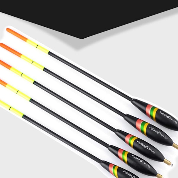 5 stk Fiskeflytere og Bobbers Balsatre Flytere Bobbers Balsaflytere Crappie Fiskebobbers for Fiske