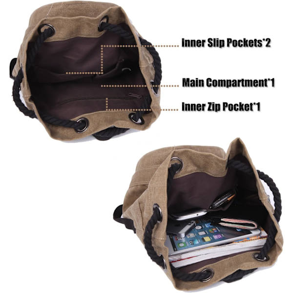 Canvas Rejse Duffles, Rejsetasker Overnatning Weekendtasker Carry On Skulder Tote Taske Rygsæk grey M