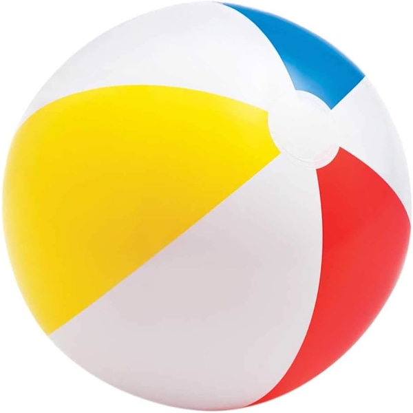 Glansfuld Panel Bold, Oppustelig Vandbold/Strandbold - Diameter 51 cm