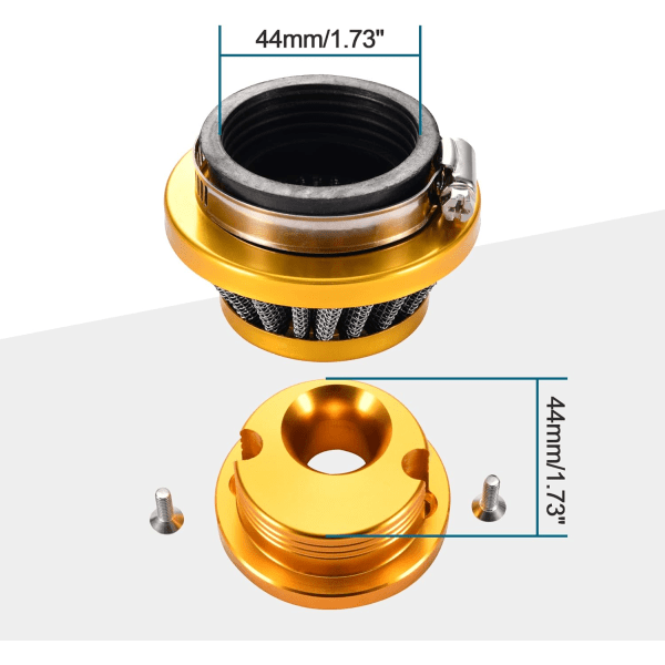 Tuning af Forgaser med Luftfilter Udskiftning til 2-takts 47cc 49cc Forgaser Go Kart Scooter Moped Udskiftning