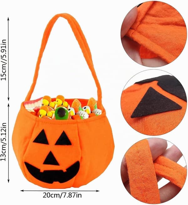 3-delt Halloween gresskarpose, knask eller knep gresskarpose, til Halloween-festdekorasjon, Halloween-kveld