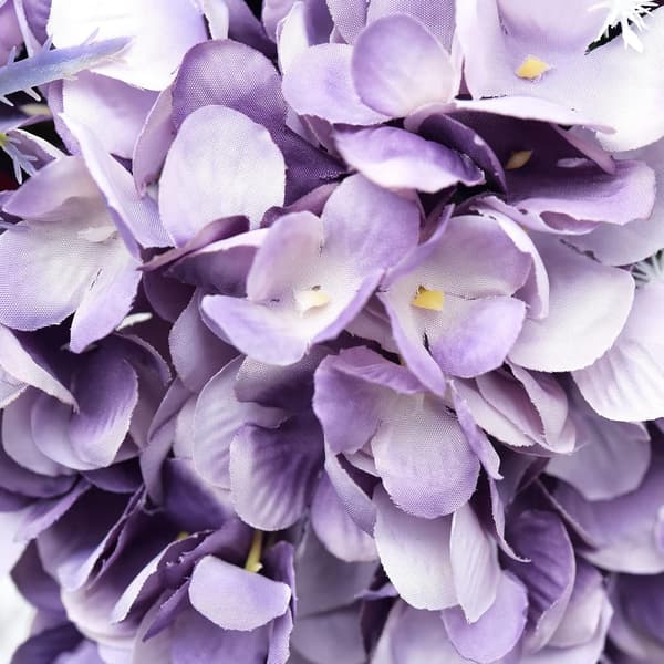 5-pack Konstgjorda Hydrangea Blommor i Silke, Blomsterarrangemang Dekoration 47cm Purple