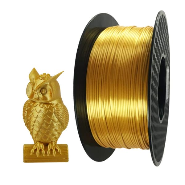 3D Printer Filament PLA 1,75 mm Silkeguld 1 KG (2,2 LBS) Spole 3D PLA Printmateriale Silkeagtig Skinnende PLA