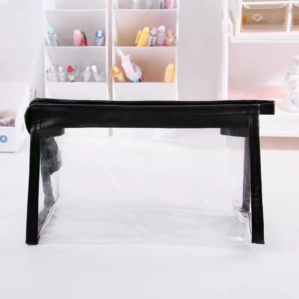 2 x Klar Toalettmappe ~ Kosmetikk PVC Reise Væsker Transparent