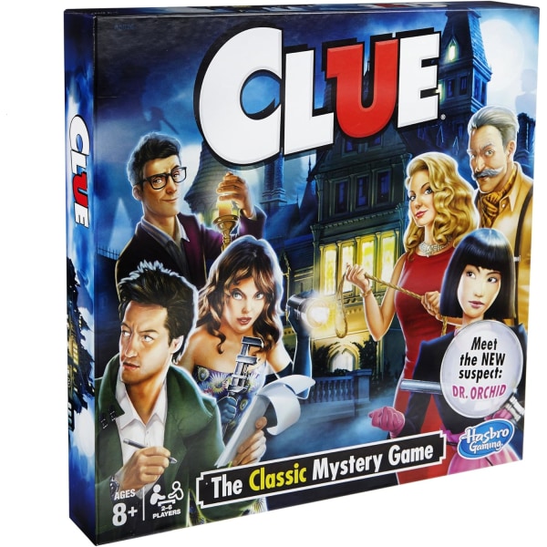 Clue Game fra 8 år og opefter brætspil for 3-6 spillere 1.61 x 10.51 x 10.51 inches
