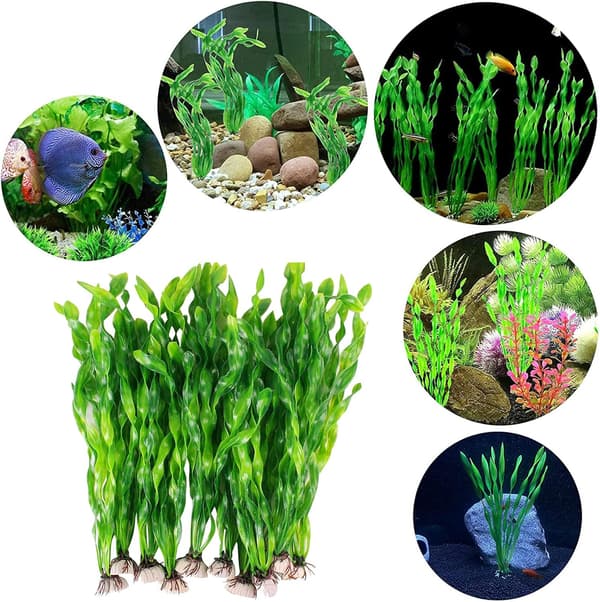 10 Stykker Akvarieplante Kunstig Akvariedekorasjon