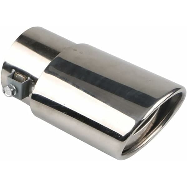 Udstødningsrørspids, Bil Udstødningsrør Interiør Rustfrit Stål Universal Udstødningsspids 14x6,6cm