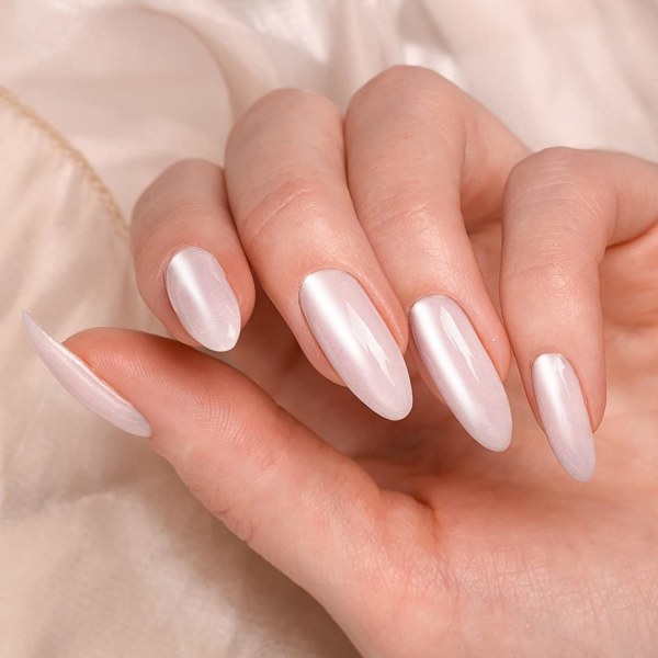 Vit pärla krom nagelpulver, iriserande aurora pulver metallisk spegeleffekt pigment pärlemor sjöjungfru pigment pärla glitter damm kit