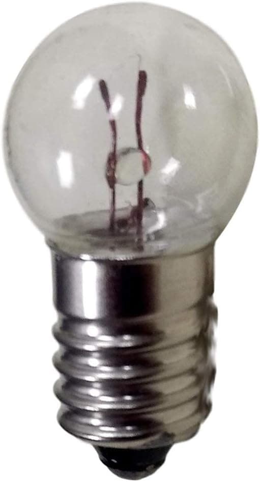 DC 50 st E10 2,5V 0,3A Varmvit Miniatyrlampa Skruvbas