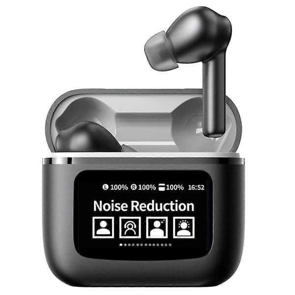 Typ A YW09 In-Ear Bluetooth Hörlurar Sport Hörlurar med LCD Touch Screen Laddningsfodral