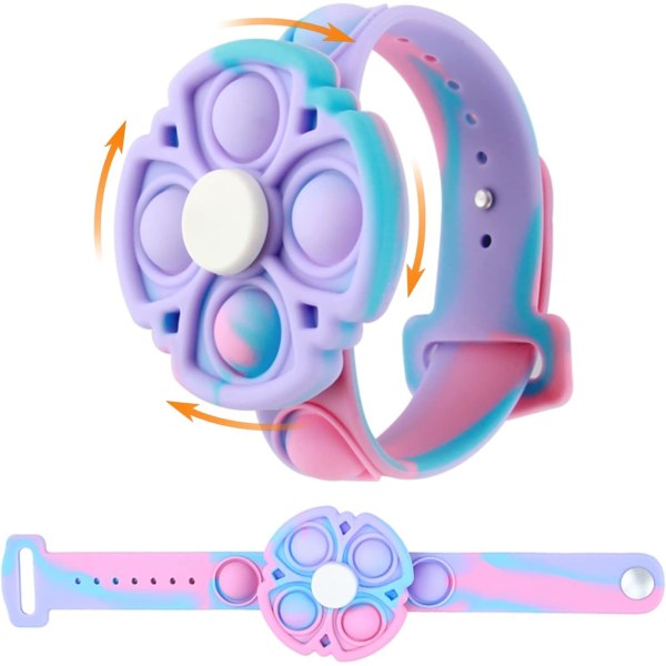 Pop Armbånd det Fidget Toys Pack, Stress Relief og Anti-Angst Silikon Armbånd Fidget Armbånd Birtyday Party Gaver