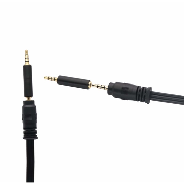 AV-adapter 3,5 mm kamera videokabel til RCA AV, 3,5 mm hannkabel til 3RCA hannplugg for AUX stereolydkabel (3-pakning)