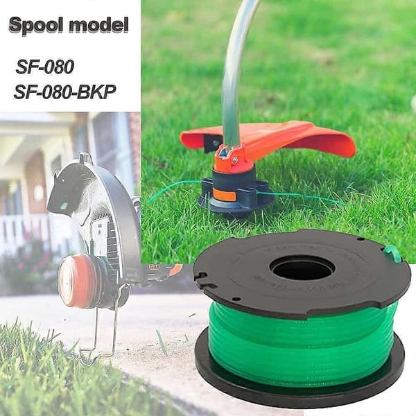 1 Spoledeksel + 3 Erstatningsspoler for Black &amp; Decker GH3000/GH3000R/LST540/LST540B Gressklipper Sp