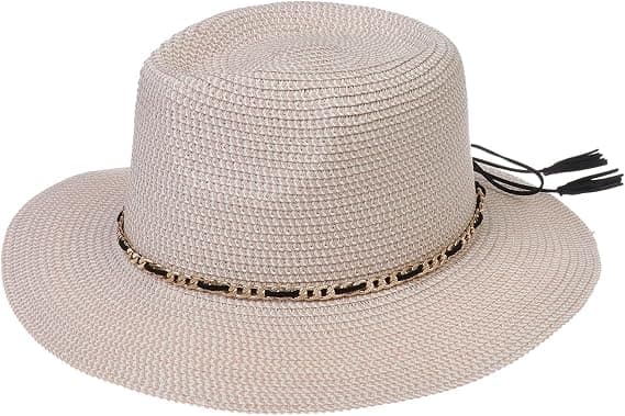 Hatter i Straw, Sommer Solhatt, Bred Bremm, Foldbar, Unisex, En Størrelse, Strandhatt E pink + beige