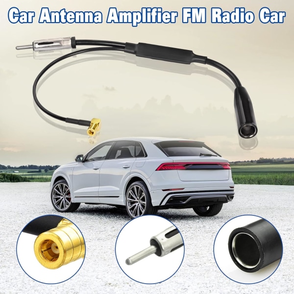 Antenne Splitter Bil Splitter SMB Adapter DIN Stik Bilantenne Bilradio DAB Antenne til Bilradio