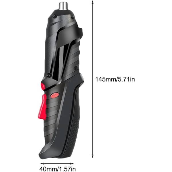 Ledningsfri Skruetrækker, Mini Elektrisk Ledningsfri Skruetrækker, Let og Nem at Bruge, Også til at Spænde og Løsne Skruer