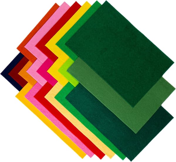 22 STK A4 Filtstofplader 30x20cm, 22 Assorterede Farver Polyesterplader til DIY Håndværk Syning Patchwork Kunstprojekter