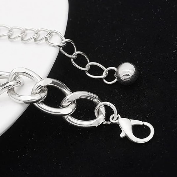 Multilayer Kædebelte Rhinestone Metal Kædebelter til Kvinder Punk Guld Talje Kæde silver