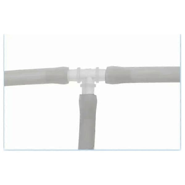 Kobling 6 mm slange, hvit/transparent 10 stk