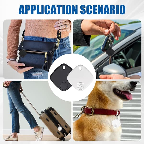 Bluetooth 4G GPS Tracker kompatibel med Apple Find My App (kun iOS), 2-pak
