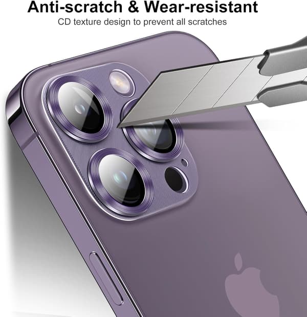 Kamer Linse Beskytter (2 Pakke) til iPhone 14 Pro og iPhone 14 Pro Max Kamer Linse Beskyttelse