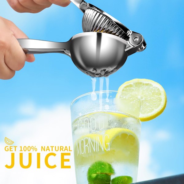 Citronpresser, kraftig citruspresser, limepresser i metal, solid håndpresser, holdbar appelsinpresser, citrusfrugtpresser