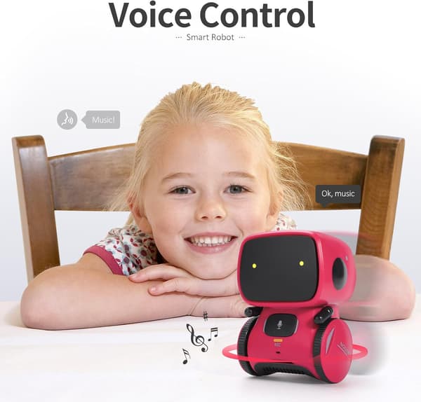 Interaktive Smarte Robotleker, Intelligente Robotleker for Barn, Jenter & Gutter Robotleker 3 År og Eldre, Stemmestyrt red