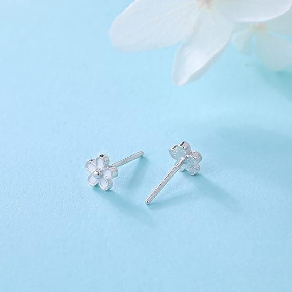 925 Sterling Sølv Blomster Ørestikker til Kvinder Små Ørestikker Daisy Øreringe Små Øreringe