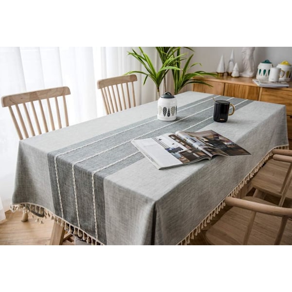 Duk, bomull og lin duk duk rektangel Gray 60*60CM