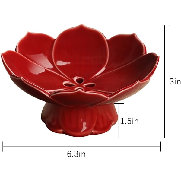 Fruktfat på fot, mittpunkt　Kompottskål på fot Keramisk dessertskål Serveringsbricka Displayställ Lotus Dräneringsplatta
