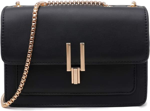 Färgblockerade Crossbody-väskor för Kvinnor Läder Cross Body Plånböcker Söta Designer Handväskor Axelväska Medium Storlek