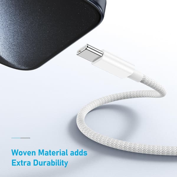 2 kpl USB-C–C-latauskaapeli 2M, punottu pikalatauskaapeli iPhone 17/16/15 Pro Maxille, iPad Prolle, MacBookille ja Samsung-laitteille