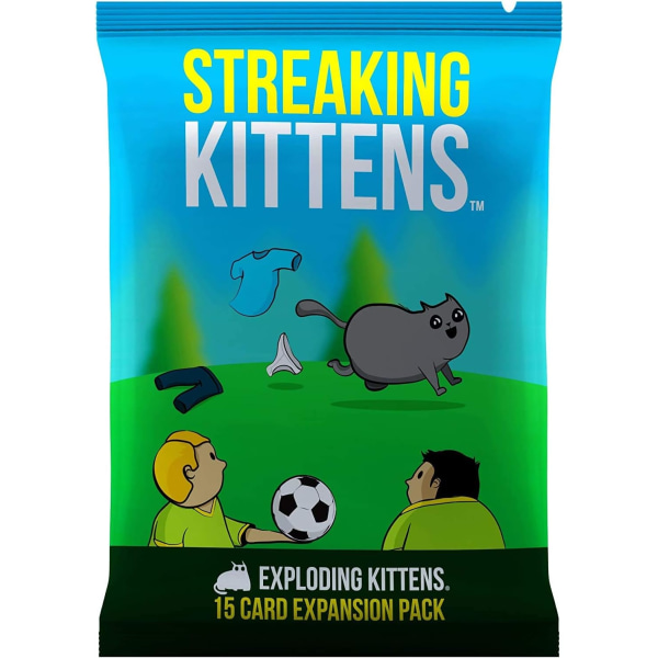 Streaking Kittens Expansion Set - Latterligt russisk roulette-kortspil, kortspil for voksne, teenagere og børn - 15 Card Add-on 0.7 x 3 x 5 inches