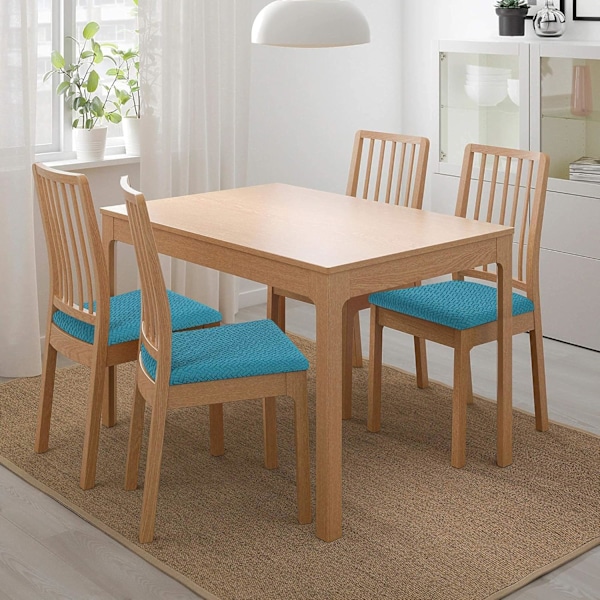 Stolsöverdrag, Set om 2, Stretch Stolsöverdrag, Stolsöverdrag för Matstolar, Tvättsbara Stolsöverdrag Dark green