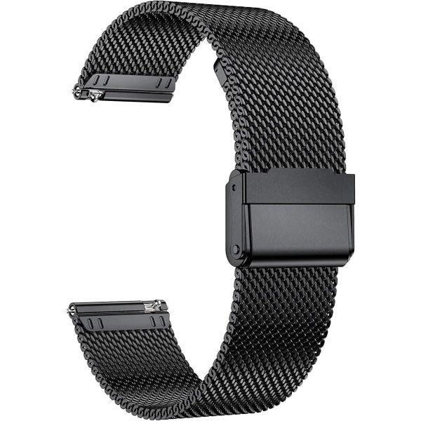 Rem til Samsung Galaxy Watch 3 45mm Huawei GT2 Watch Band (Bredde 22mm, Svart)