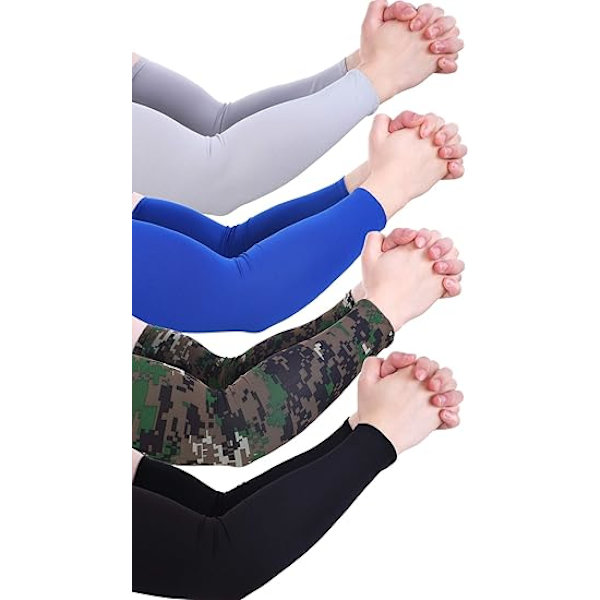 8 paria unisex UV-suojattuja viilentäviä hihoja, jääsilkkiä