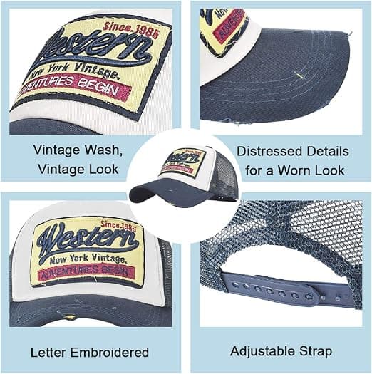 Baseball Cap Mesh Hat Unisex Broderet Bogstav Patch Casual Hat Hip Hop Solhat Grey