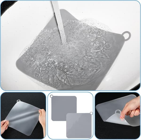 Stycken Anti-lukt Silikon Avloppsproppar, 20×20cm Duschavloppspropp, Universal Diskbänkspropp, Silikon Avloppsskydd