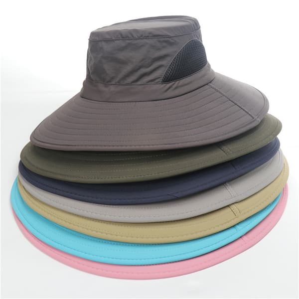 Solhat til mænd og kvinder - Sammenfoldelig safarihat - Havehat - Solbeskyttelseshat Navy blue 55-60cm