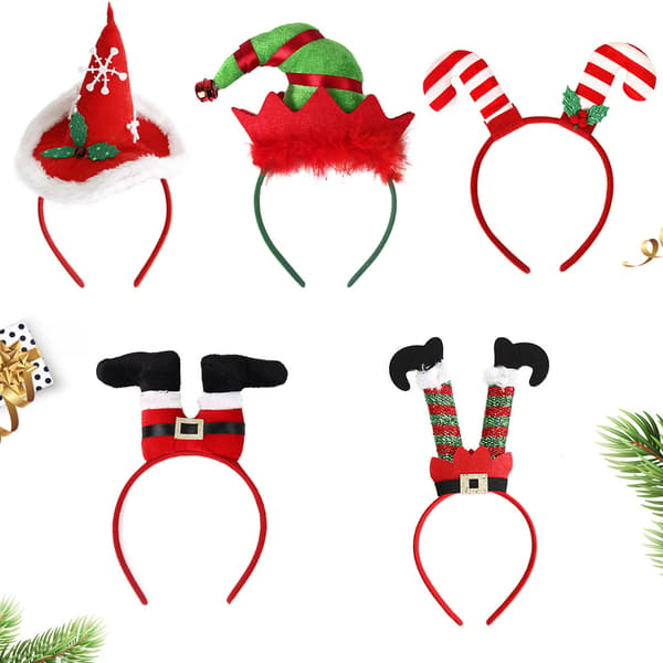 Jultomtehatt med röda och gröna ränder - Rolig Festhatt