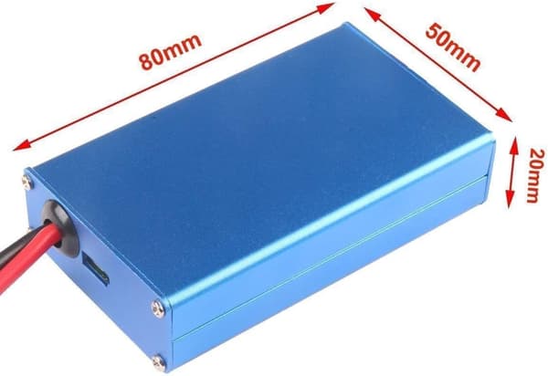 Solenergi-effektmåler LCD-effektanalysator Wattmeter, DC LCD-skærm 60V/100A Højpræcisionseffektmåler - Blå