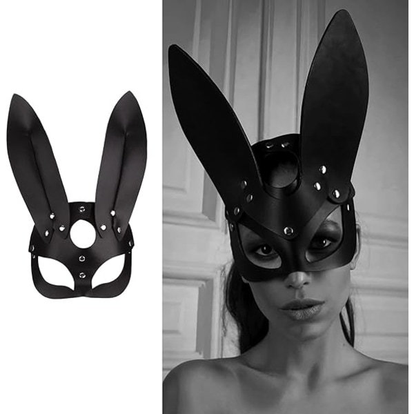 Kvinnor Läder Katt Mask Sexig Halv Ansiktsmask Cosplay Kostym Rekvisita Fest Maskerad Tillbehör