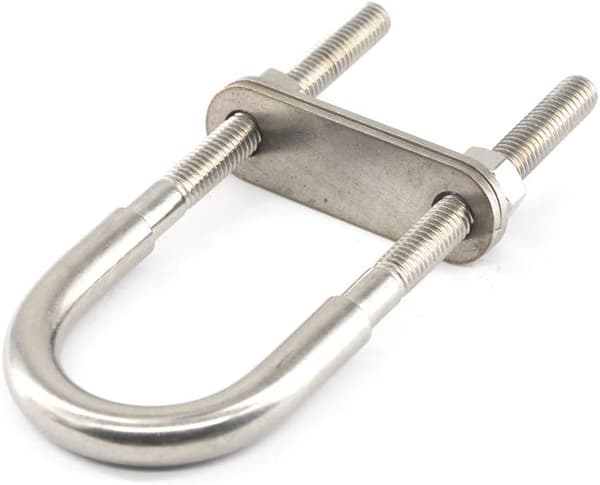 M8x100 304 Rustfritt Stål U-Bolt (2stk)