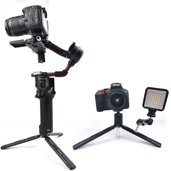 Alumiininen minijalusta, pöytäjalusta Zhiyun Smooth Q/4, Crane Plus/2, Ronin S/SC/RSC2, Gimbal-kahvan vakaajalle