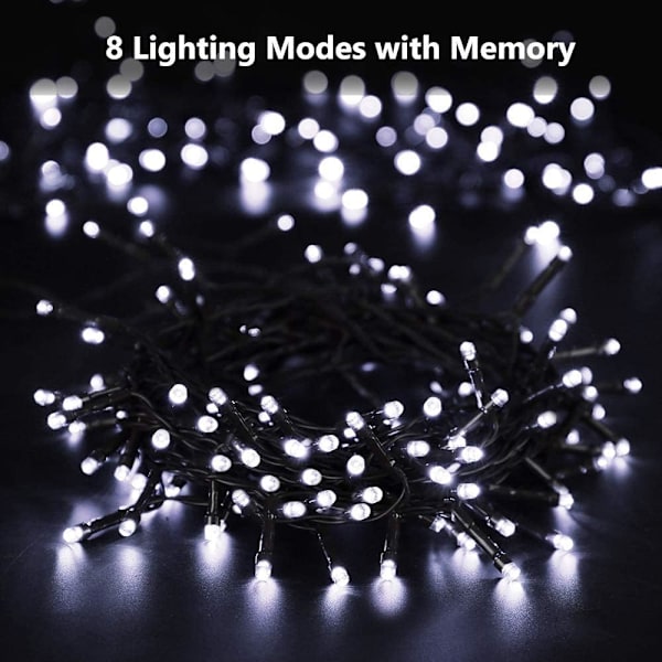 Solcellsjulbelysning, 22M 200 LED utomhus solcellsjulgran